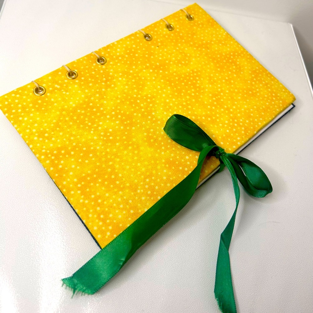 Ready-to-ship Blue and Yellow Print Notebook